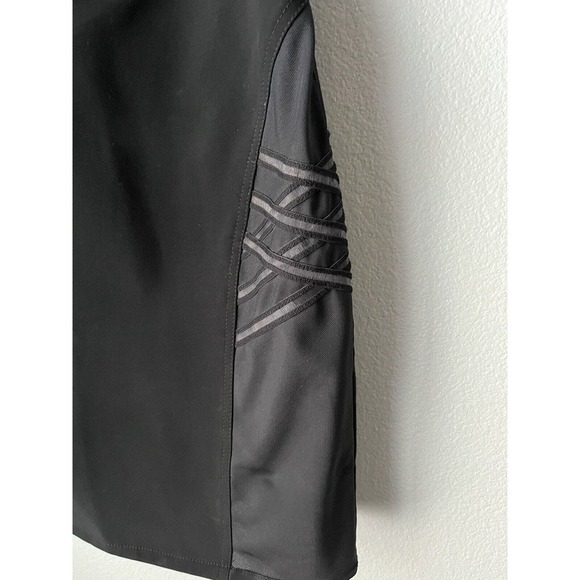 Alexander Wang Size 6 Stretch Black Bodycon Sheer Mini Dress Sidezip - Picture 5 of 9